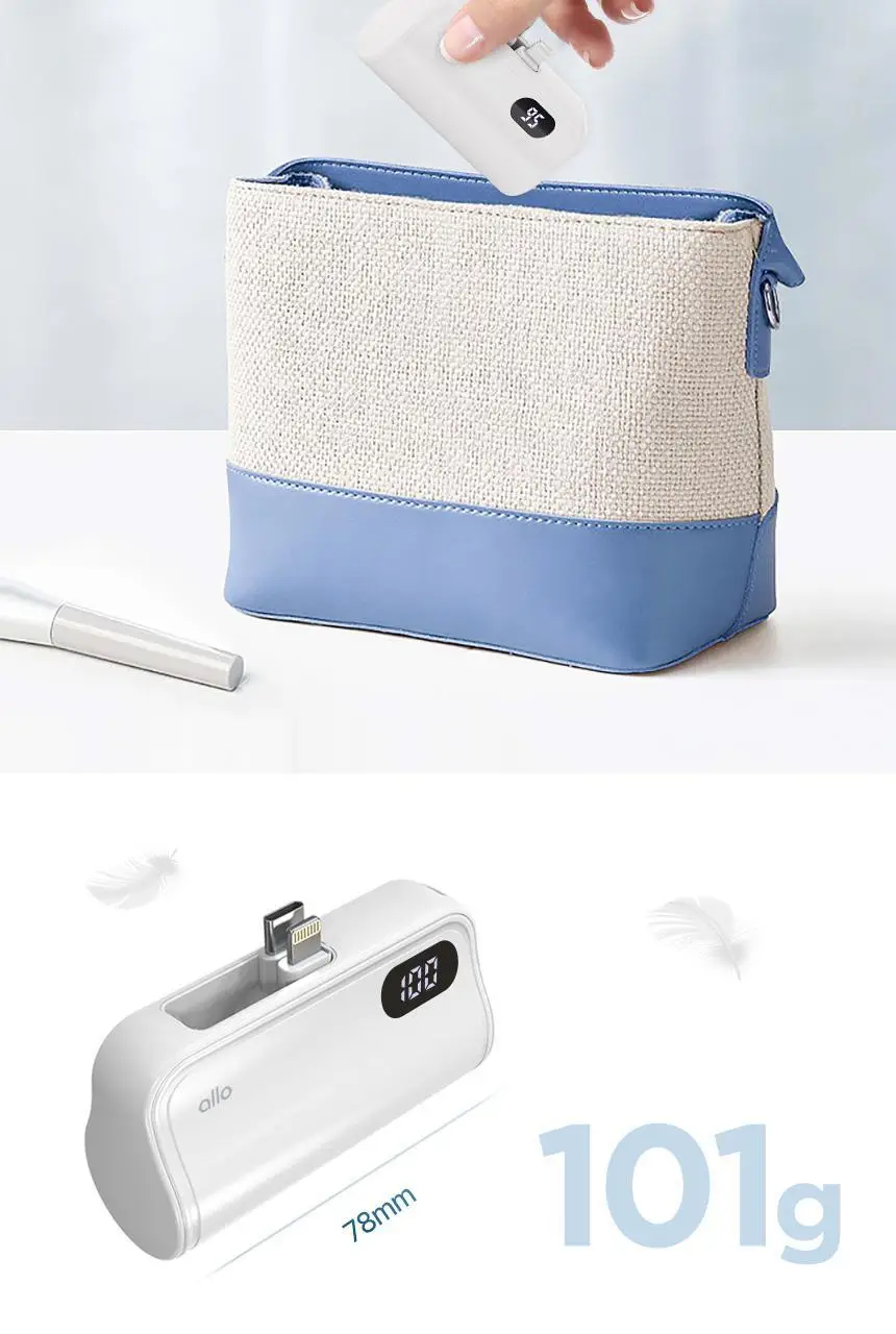 알로코리아 10W 듀얼 충전 도킹형 미니 보조배터리 5,000mAh 상세페이지 10