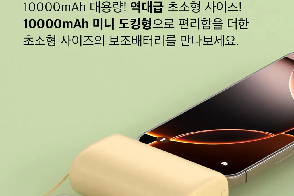 BNS) 도킹형 보조배터리 10000mAh 2종 중 택1 상세페이지 2