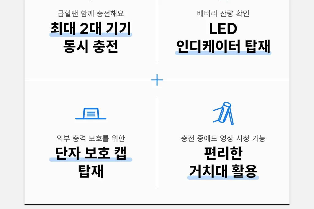 BNS) 도킹형 보조배터리 10000mAh 2종 중 택1 상세페이지 7