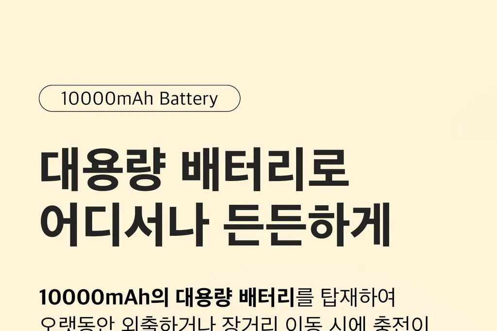 BNS) 도킹형 보조배터리 10000mAh 2종 중 택1 상세페이지 30