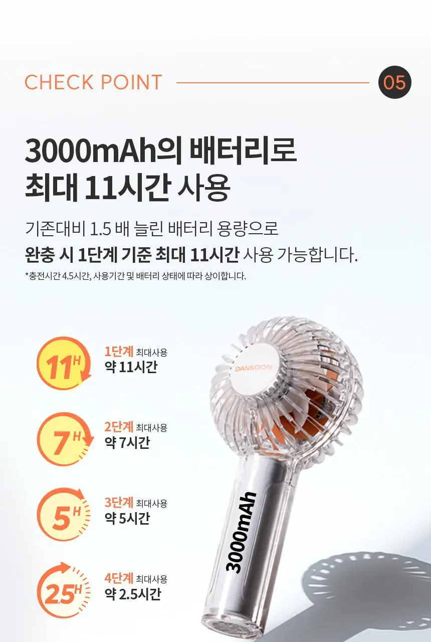 단순생활 미니 더블팬 휴대용 손 선풍기 상세페이지 15