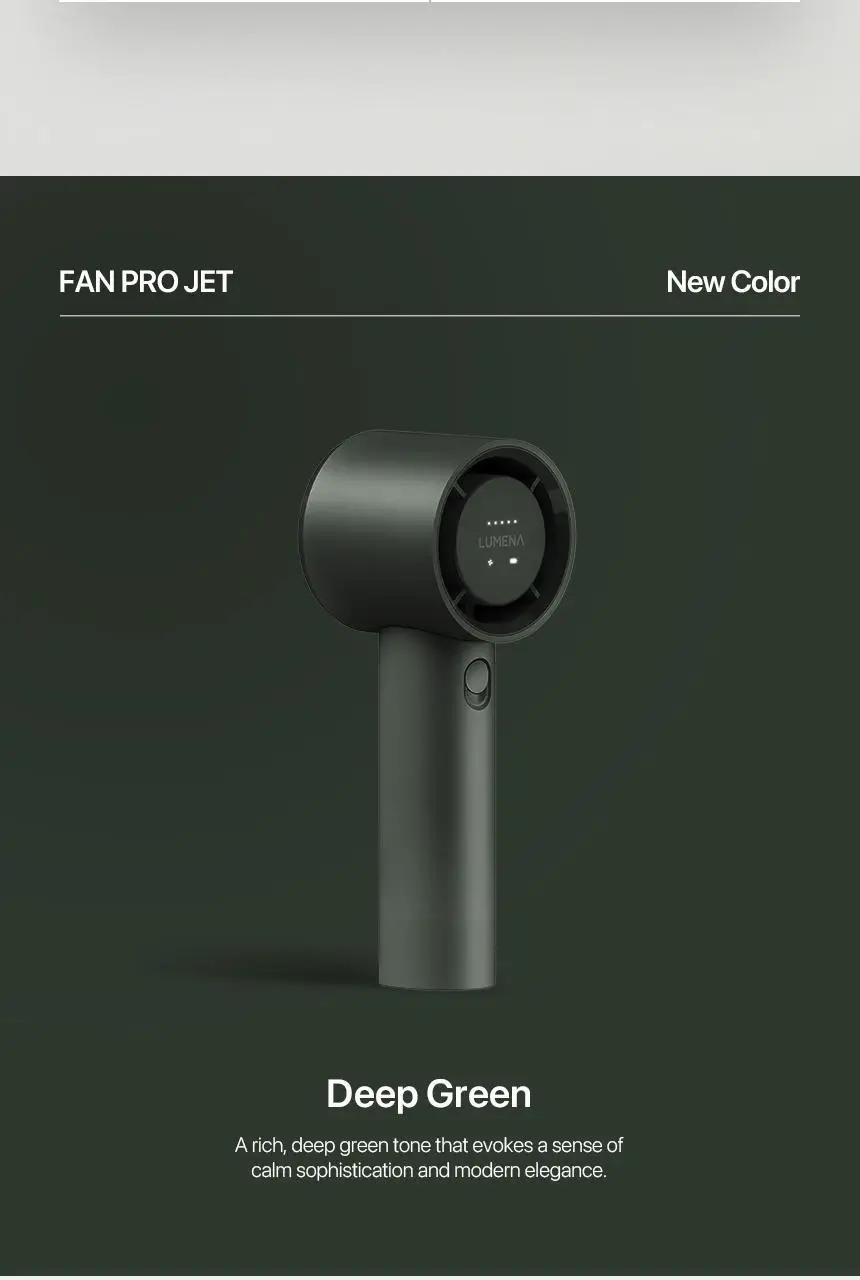 루메나 프리미엄 휴대용 무선 선풍기 FAN PRO JET 상세페이지 4