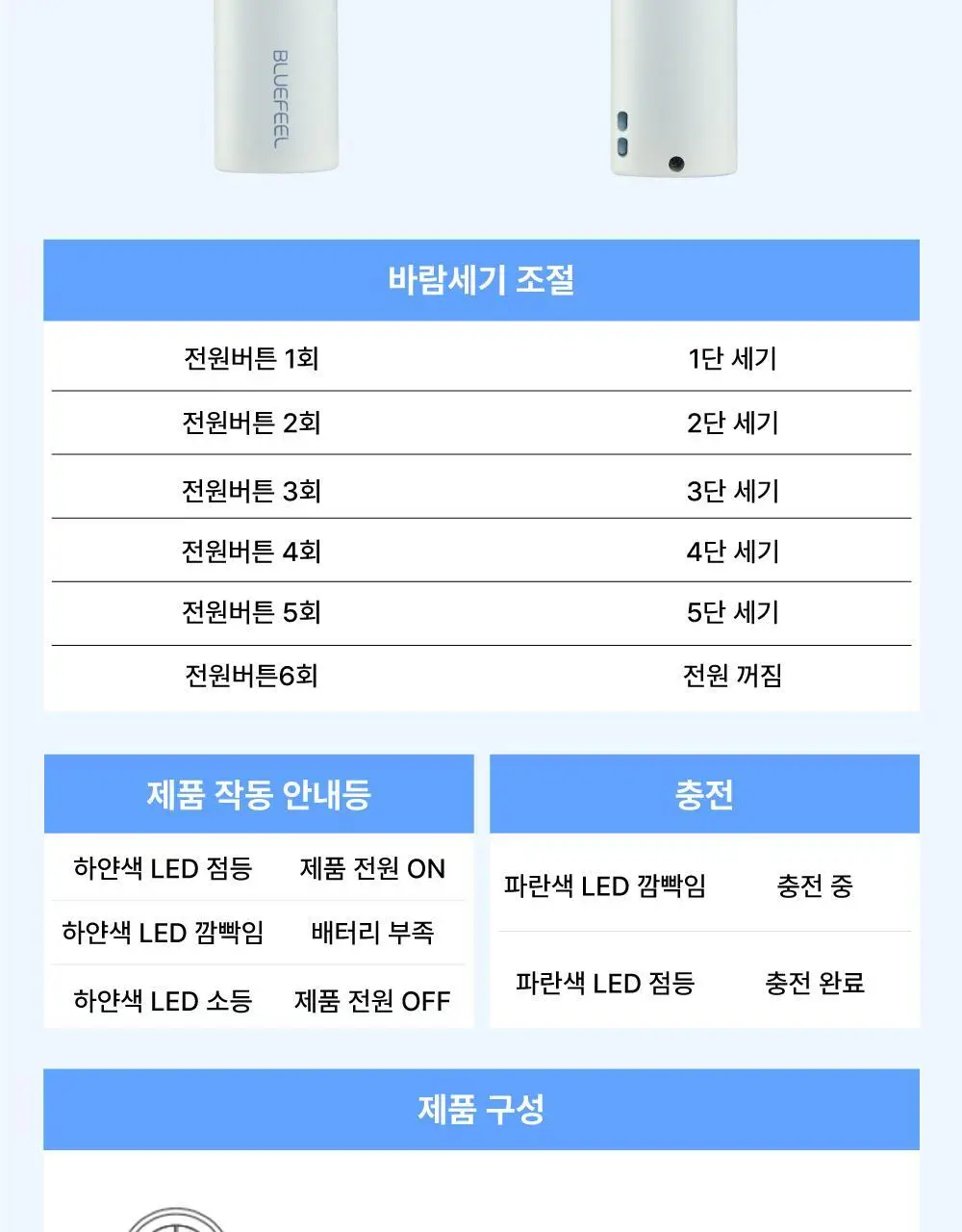 블루필 휴대용 미니헤드 제트팬 상세페이지 56