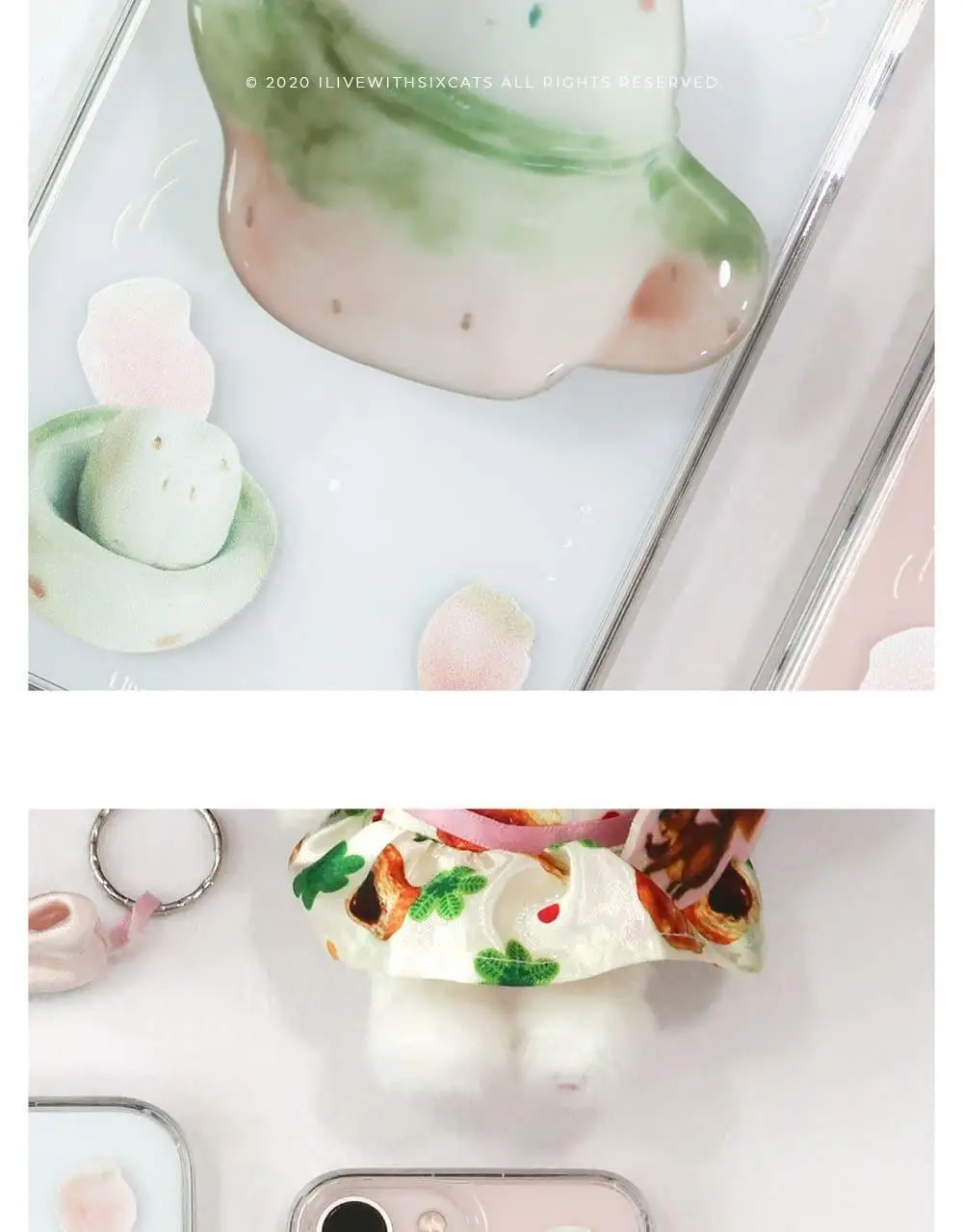 아이 리브 위드 식스 캣츠 Strawberry tea 그립톡 상세페이지 5
