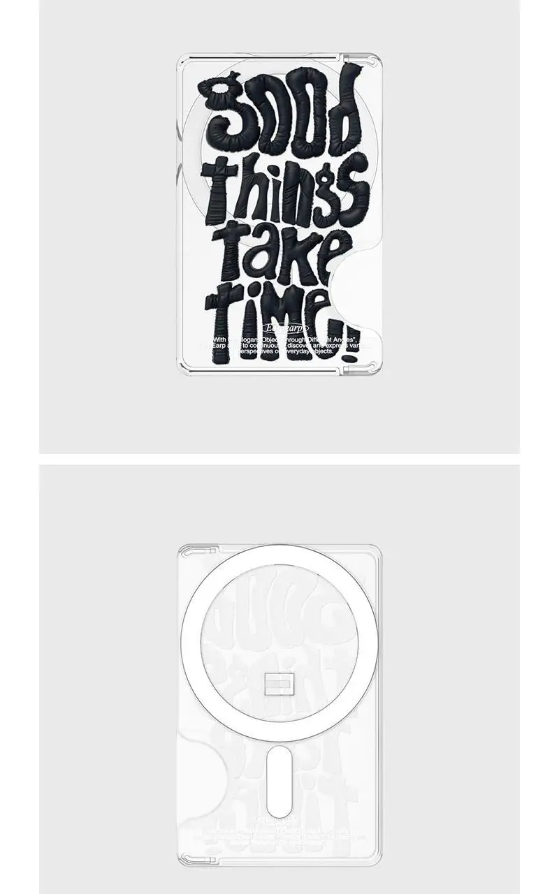 GOOD THINGS TAKE TIME-BLACK(맥세이프-카드지갑) 상세페이지 3