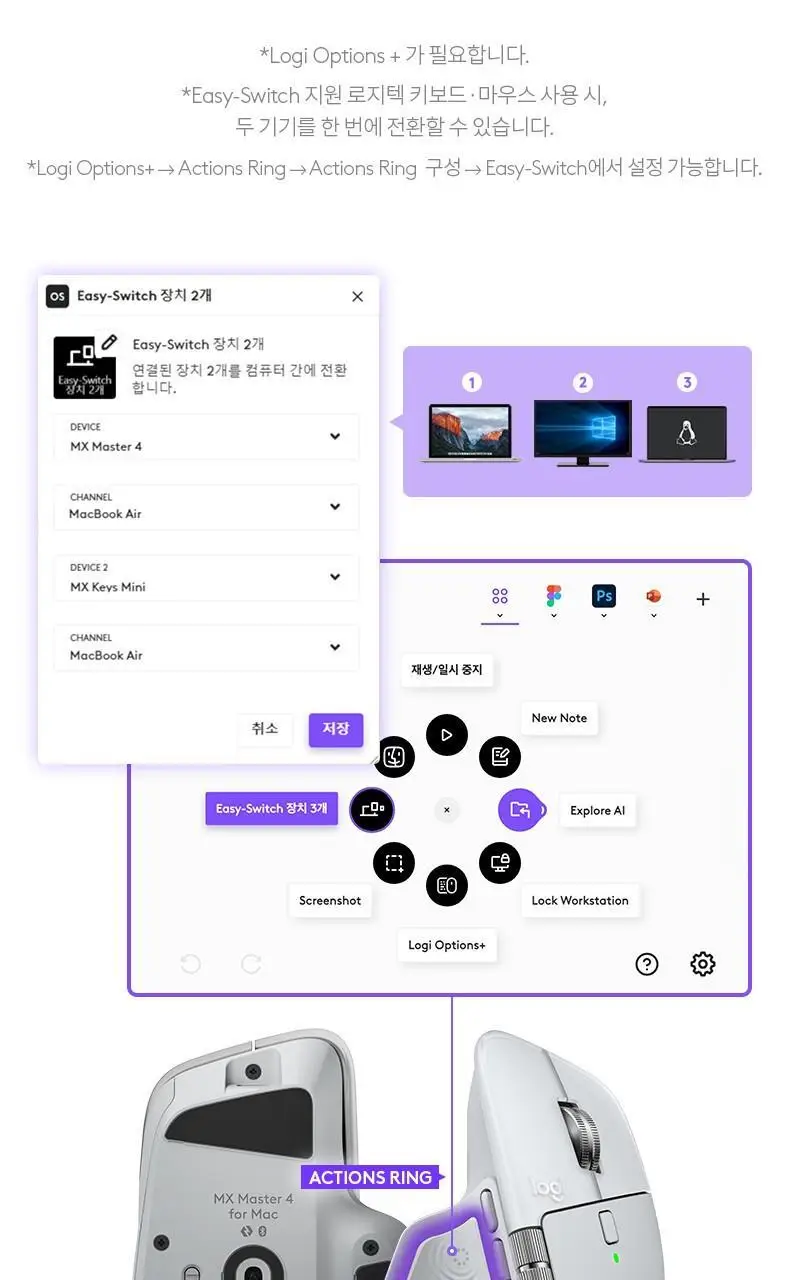 로지텍 국내 정품 블루투스 마우스 MX Master 4 For Mac 상세페이지 10