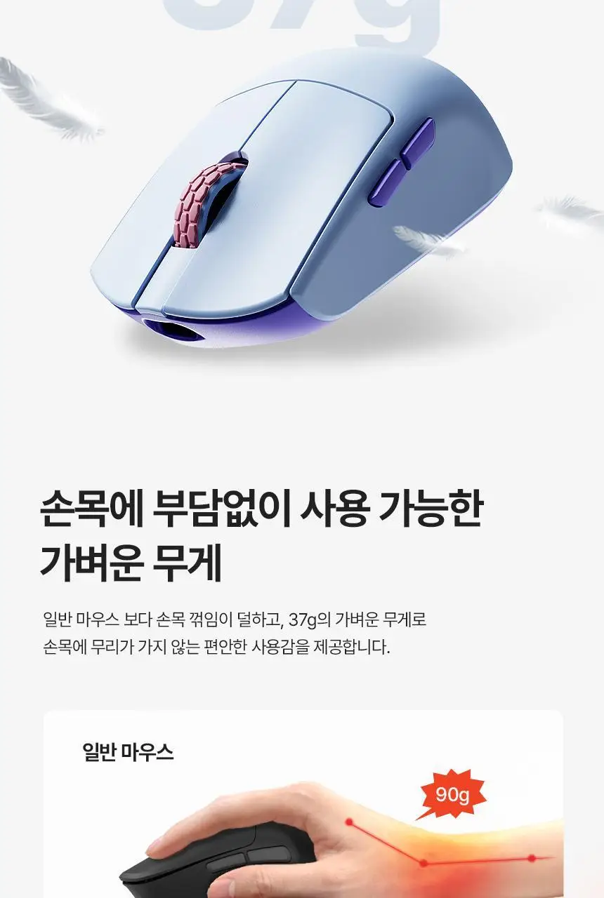 한성컴퓨터 M5 Nano OfficeMaster 3모드 초경량 사무용마우스 상세페이지 8