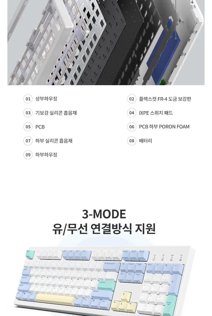 한성컴퓨터 TFG Cloud CF 3모드 듀얼가스켓 저소음 기계식키보드 (코튼캔디) 상세페이지 21
