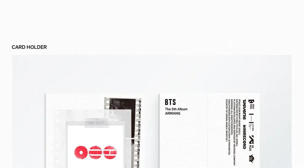 방탄소년단 (BTS) ARIRANG(Rooted in Korea/Music+Living Legend+Weverse) 상세페이지 48