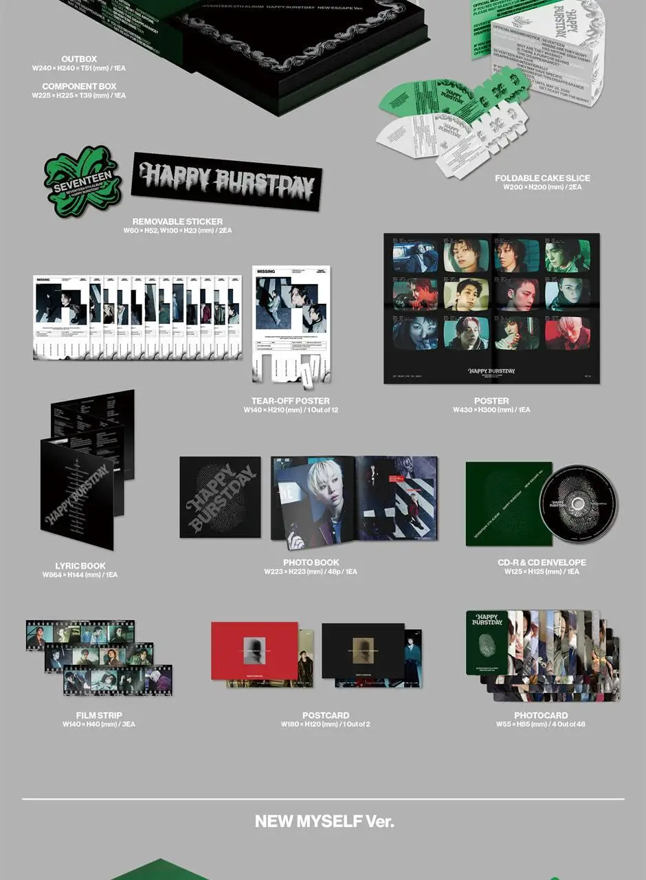 세븐틴 SEVENTEEN 5th Album HAPPY BURSTDAY 상세페이지 2