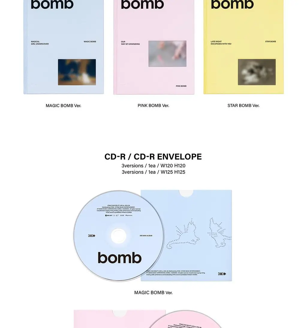 아일릿(ILLIT) 3rd Mini Album bomb (3종 SET) 상세페이지 4