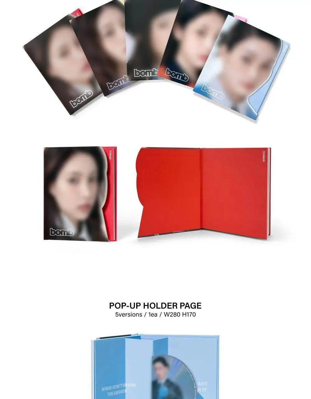 아일릿(ILLIT) 3rd Mini Album bomb (GLLIT ver.) (5종 SET) 상세페이지 3