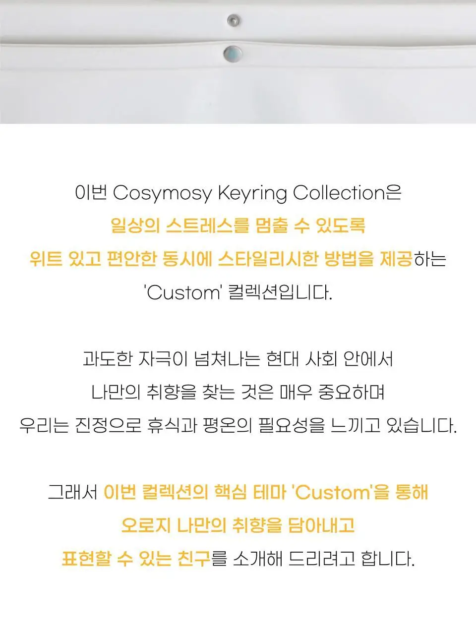 코지모지 커스텀 고양이 키링 2종 택1 상세페이지 4