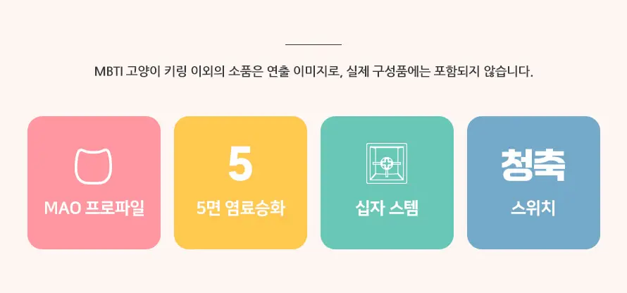 SPM MBTI 고양이 키캡 키링 16종 상세페이지 2