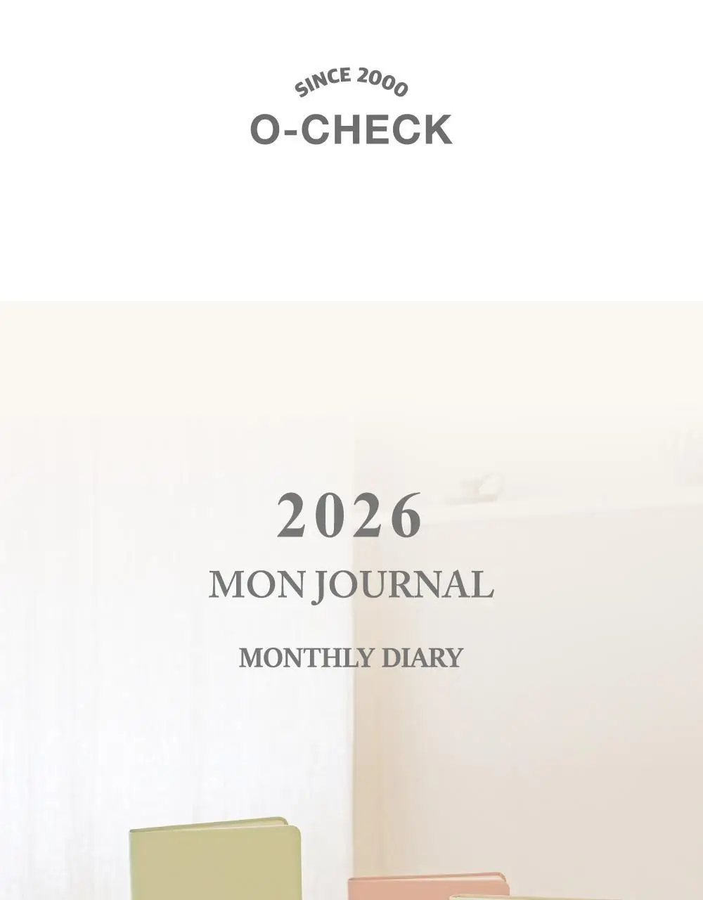 오첵 2026 날짜형 먼슬리 몬저널 다이어리 상세페이지 2