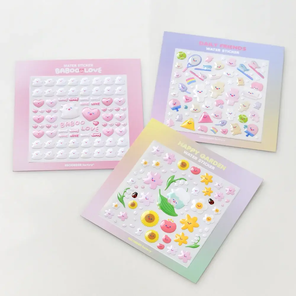 리코더팩토리 WATER STICKER Vol.2 3type