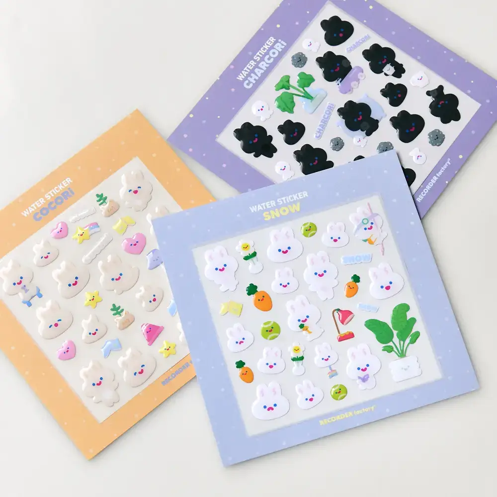 리코더팩토리 WATER STICKER Vol.3 3type