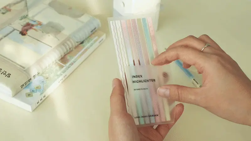 아이코닉 인덱스 롱 하이라이터 (메모지 접착 다이어리꾸미기 스티커 다꾸 떡메 스티키) 상세페이지 2
