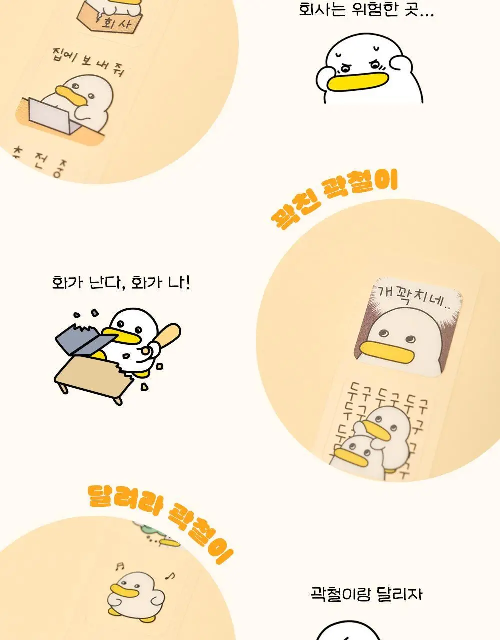 콜리 곽철이 이모티콘 스티커 4종 상세페이지 4