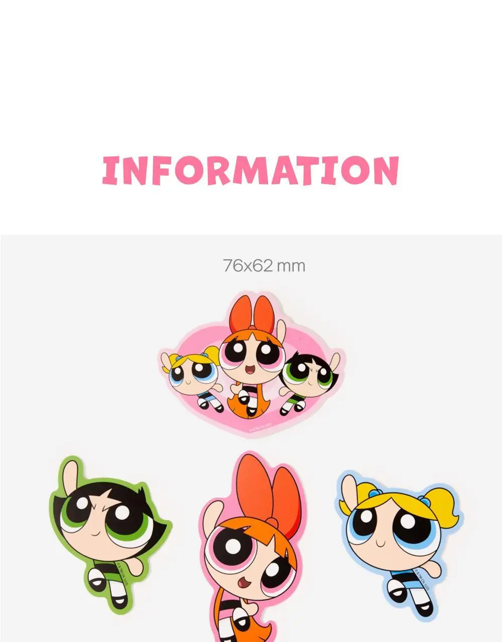 텐바이텐 파워퍼프걸 빅 스티커 세트 상세페이지 12