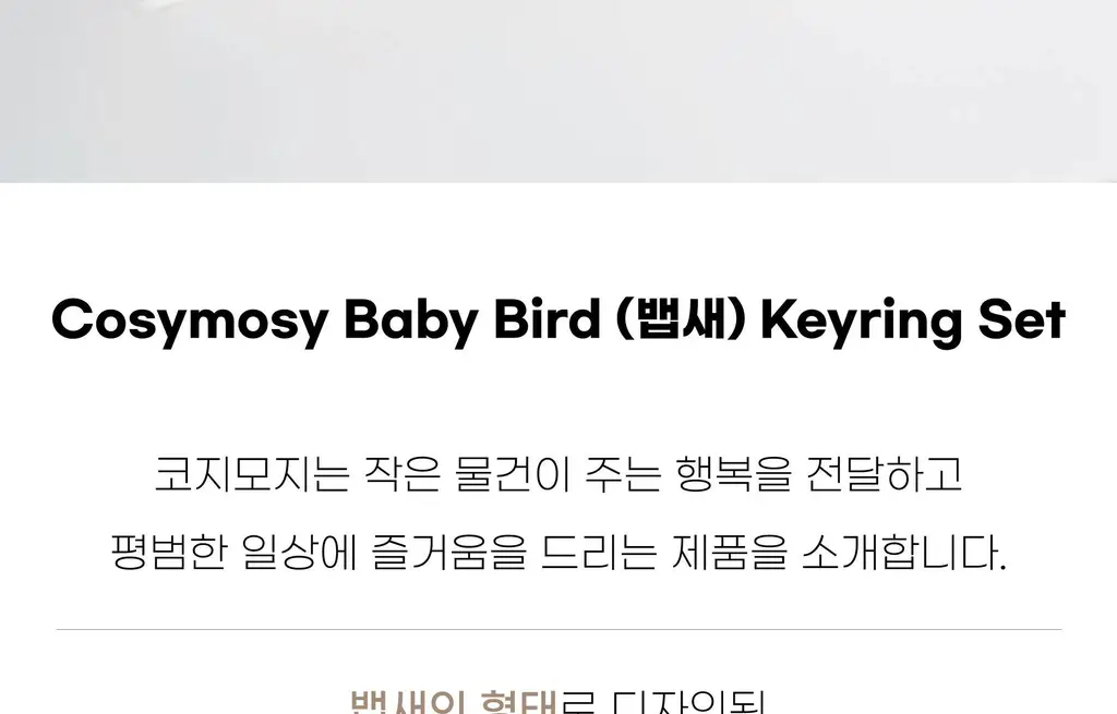 코지모지 뱁새 키링 세트 상세페이지 4