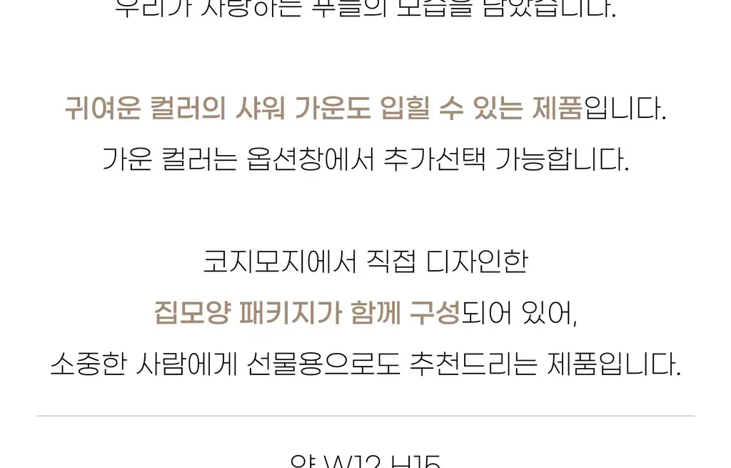 코지모지 푸들 키링 5종 택1 상세페이지 6