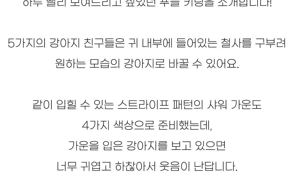코지모지 푸들 키링 5종 택1 상세페이지 11