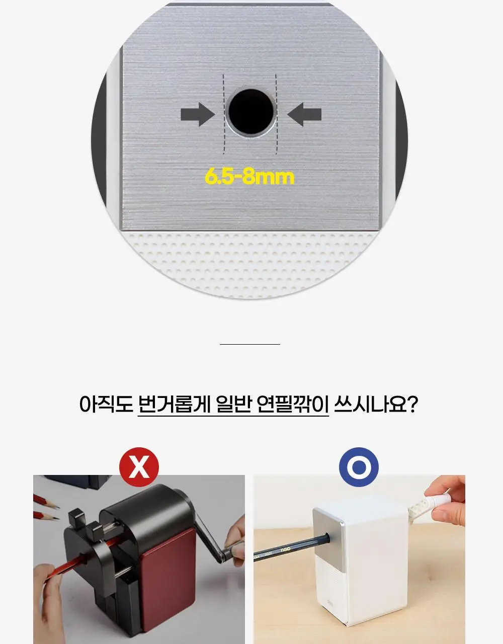 델리 레트로 스피커 모양 5단 심조절 연필깎이 상세페이지 12