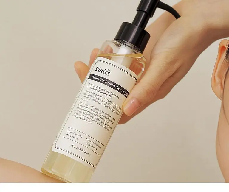 클레어스 젠틀 블랙 프레쉬 클렌징 오일 150ml 상세페이지 13