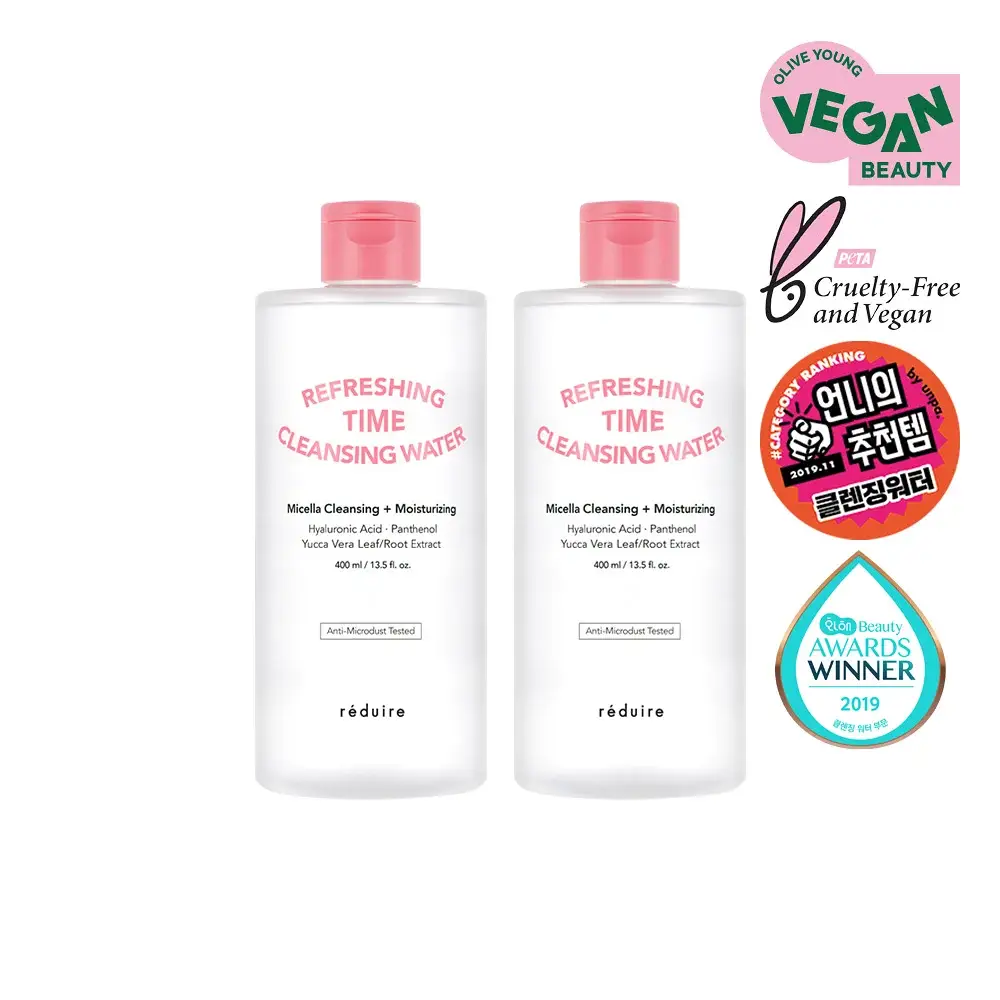 리듀어 리프레싱 타임 클렌징워터 더블 기획 (400ml+400ml)
