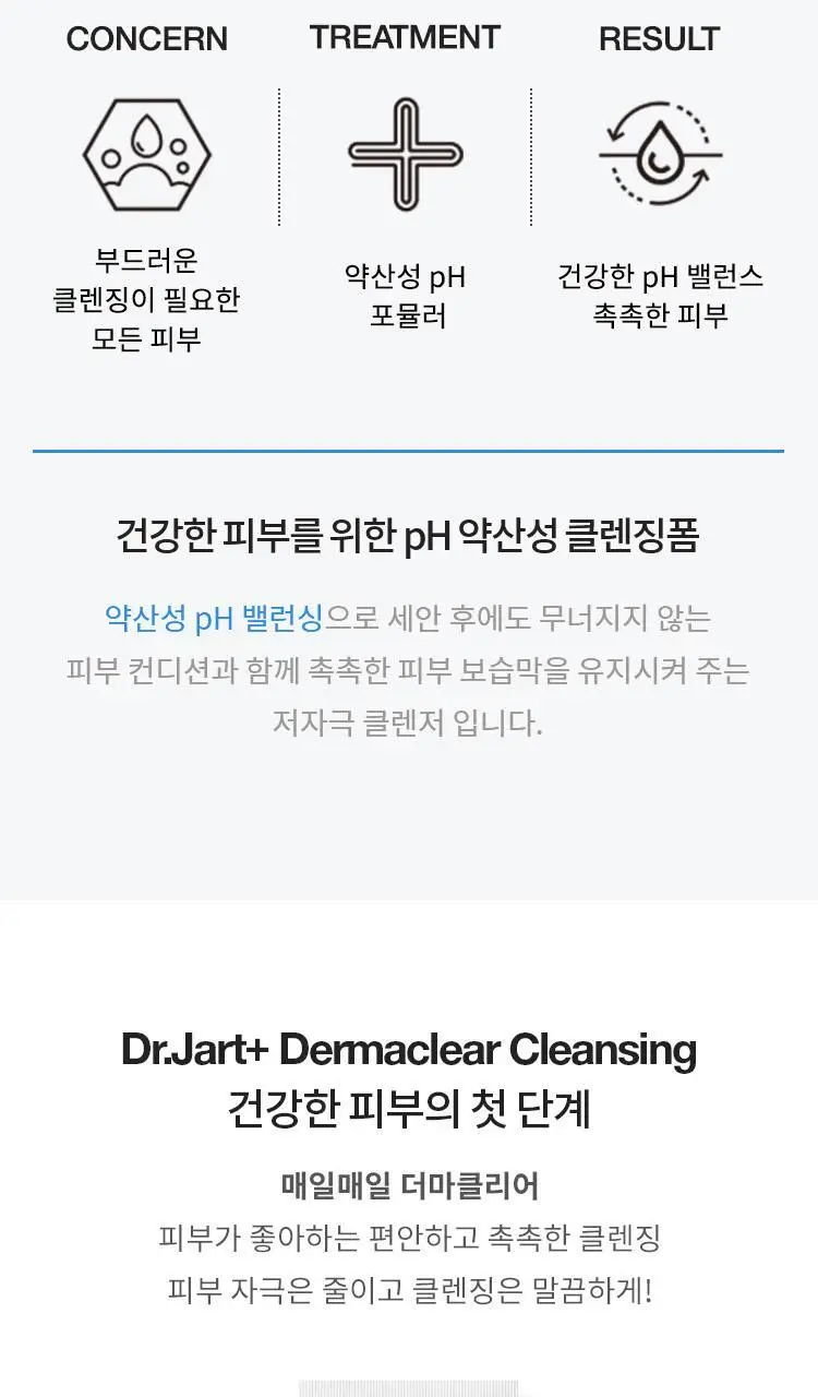 닥터자르트 더마클리어 피에이치 폼 클렌저 120ml 상세페이지 2