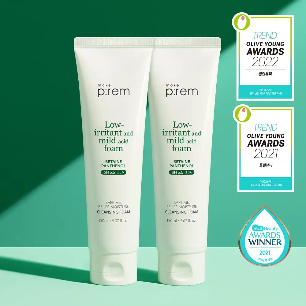 메이크프렘 세이프 미 릴리프 모이스처 클렌징폼 150ml 1+1 기획