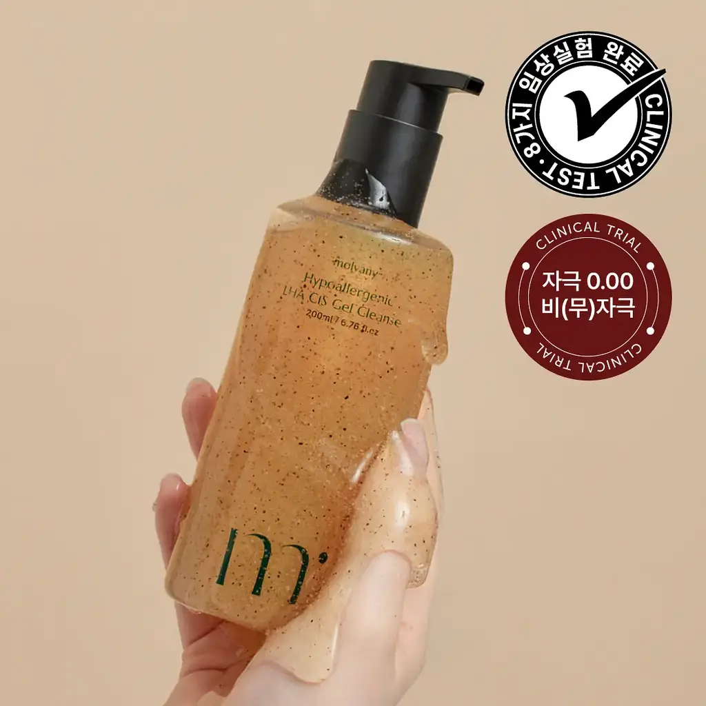 몰바니 저자극 LHA 율피 젤 클렌저 200ml