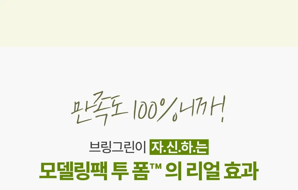 브링그린 사철쑥 카밍EX 모델링팩투폼 클렌저 120mL 더블기획 상세페이지 10