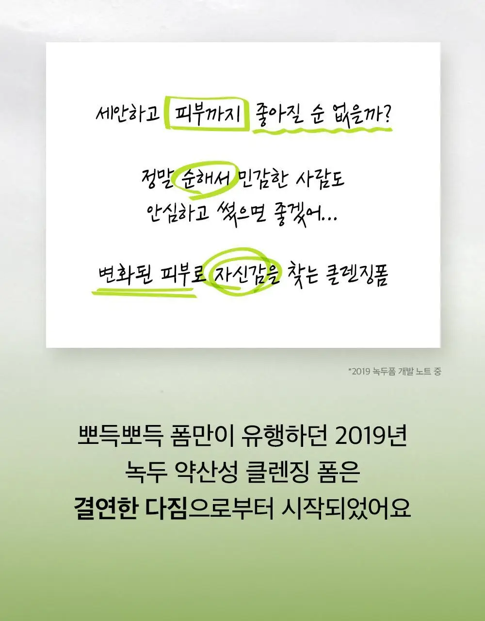 비플레인 녹두 약산성 클렌징폼 80ml 상세페이지 2