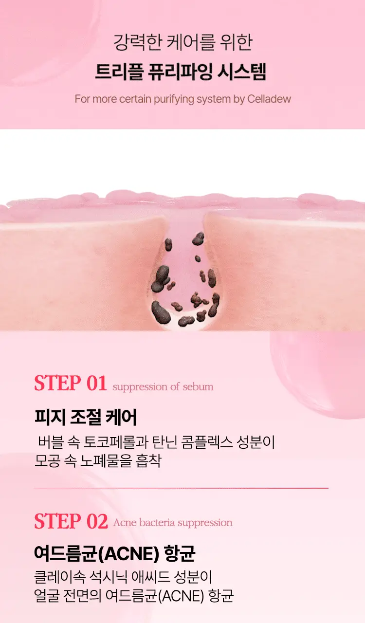 셀라듀 피치 PDRN 버블 딥 클렌저 90g 상세페이지 11