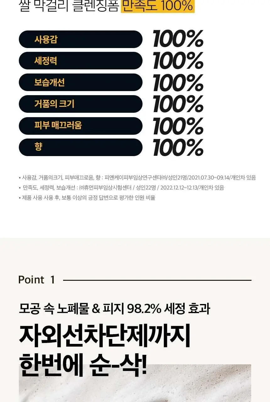 어바웃미 쌀 막걸리 클렌징 폼 120ml 상세페이지 4