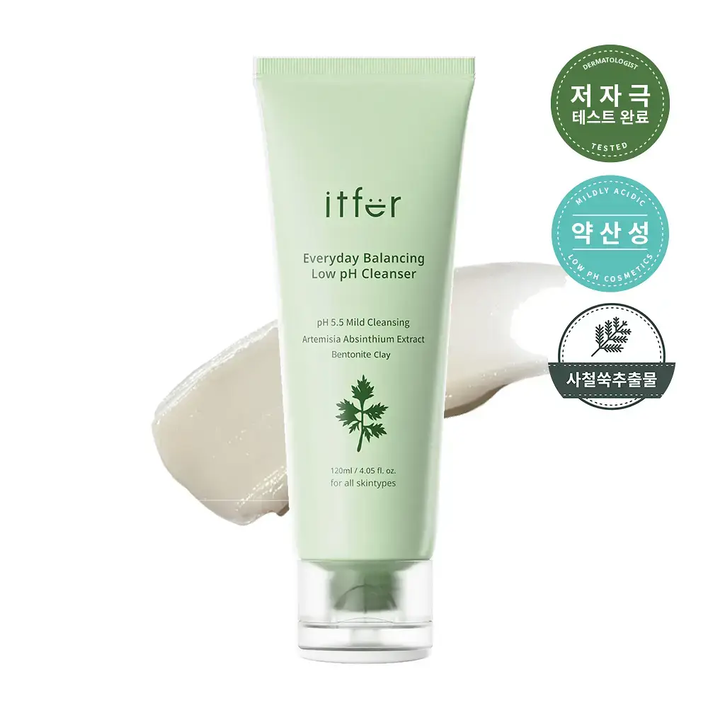 잇퍼 에브리데이 밸런싱 약산성 쑥쑥 클렌징폼 120ml