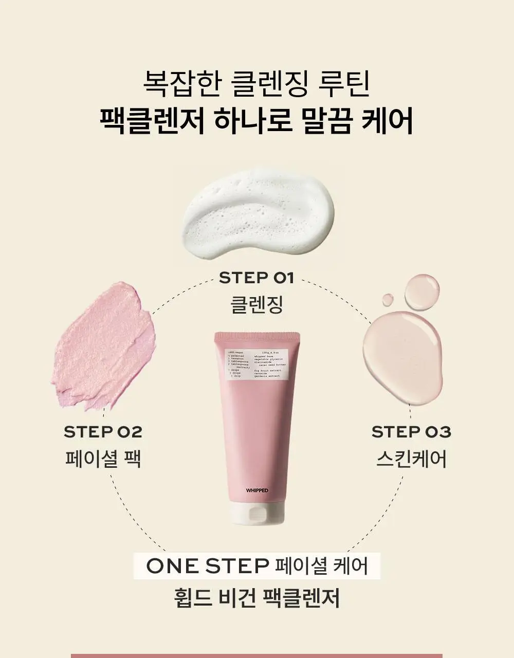 휩드 비건 팩클렌저 25g 3종 (머그트리/무화버터/유자몽) 상세페이지 5