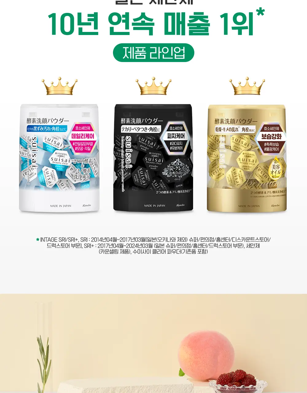 수이사이 뷰티 클리어 그린/핑크 파우더워시 4종 택1 (15개입/32개입) 상세페이지 21