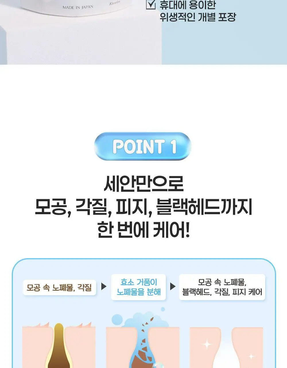 수이사이 뷰티 클리어 파우더 워시 N 32ea 더블기획 상세페이지 5