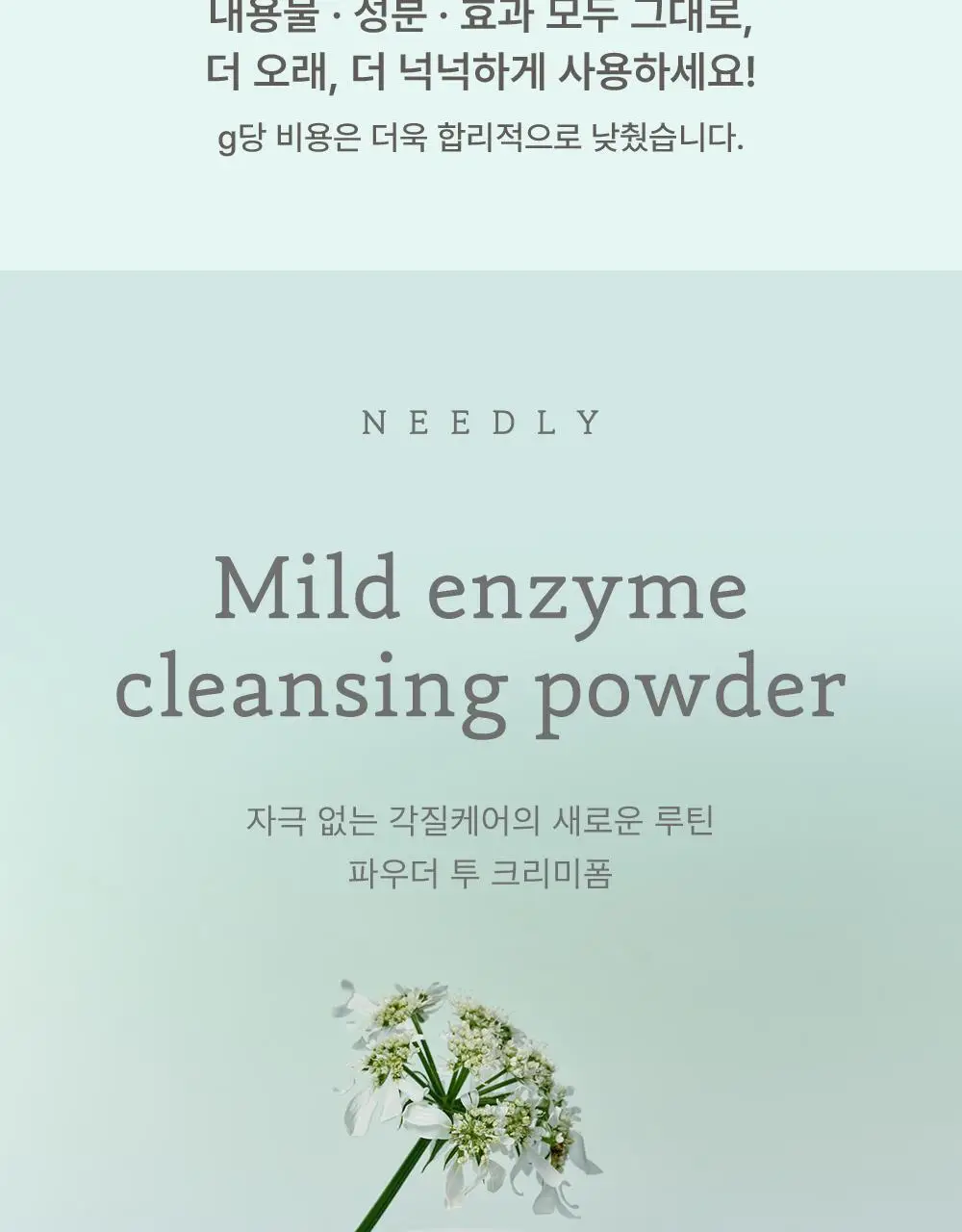 니들리 마일드 효소 클렌징 파우더 60g 상세페이지 2