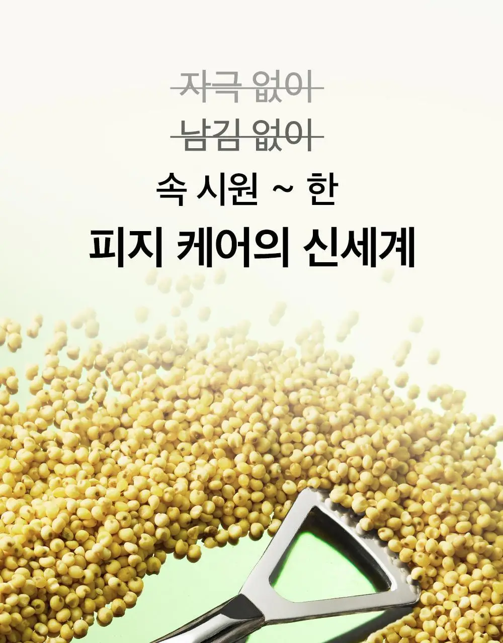 비플레인 녹두 모공 스케일링 워터 150ml 기획 (+초밀착 화장솜 40매) 상세페이지 9