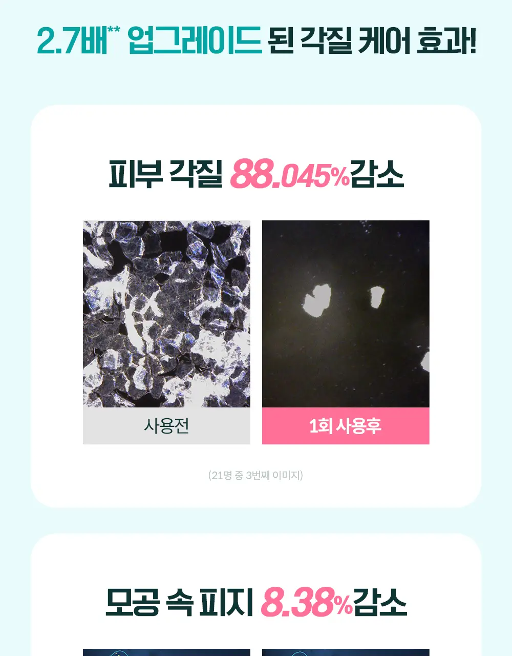 케어존 홈에스테틱 필링 스왑 5입 상세페이지 12