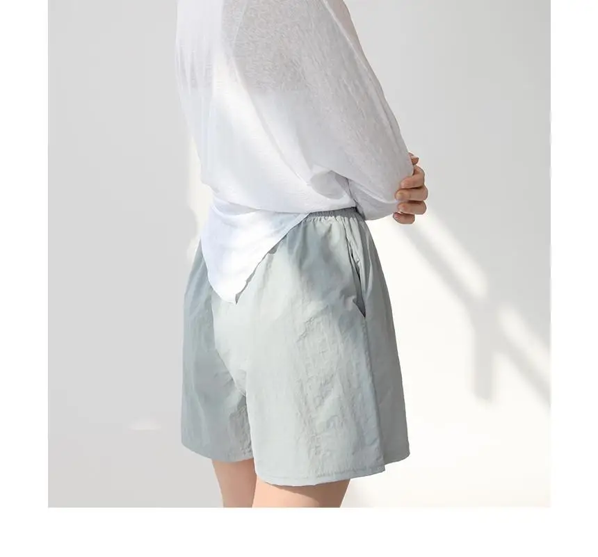 바스락 밴딩 와이드 팬츠 반바지 (5 colors) 상세페이지 12