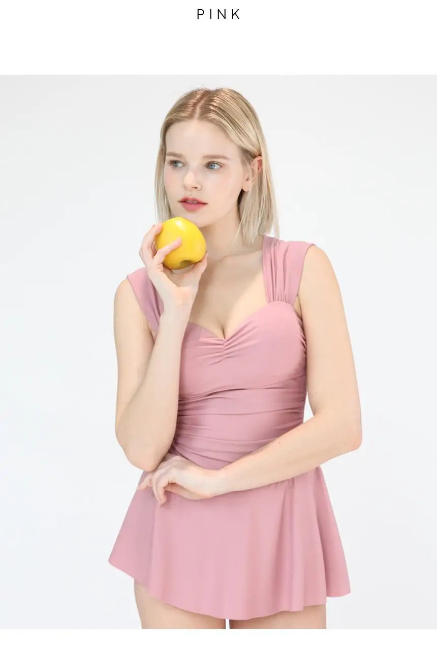 볼륨 셔링 슬리밍 원피스 수영복 상세페이지 4