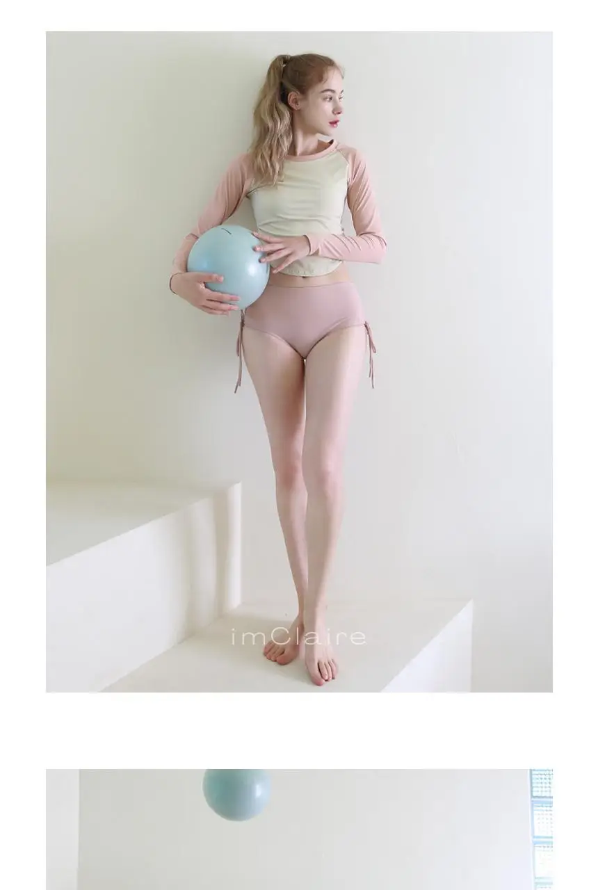아이엠클레어 래쉬가드 배색 보트넥 롱슬리브 스포츠 탑 3 Color 상세페이지 10