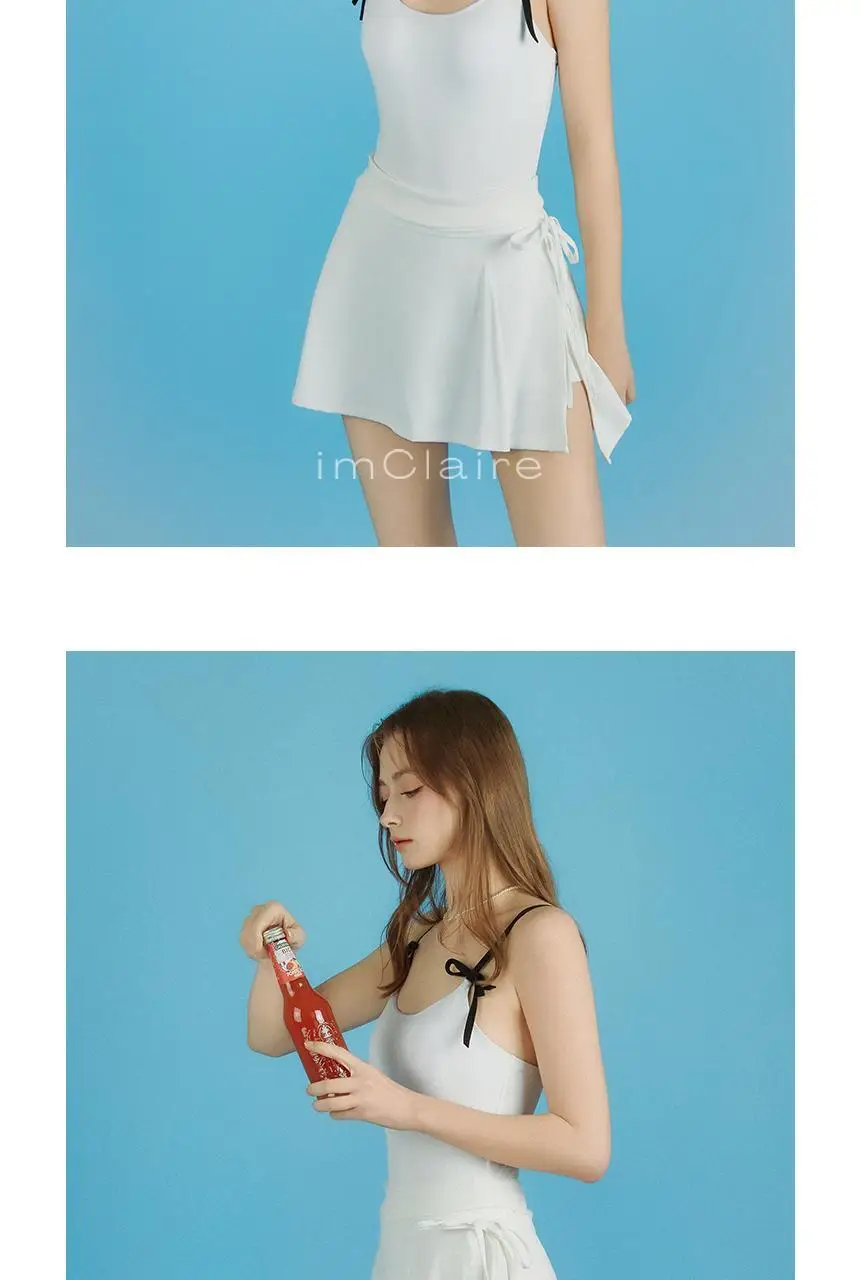 아이엠클레어 리본 스트랩 포인트 모노키니 수영복 상세페이지 8