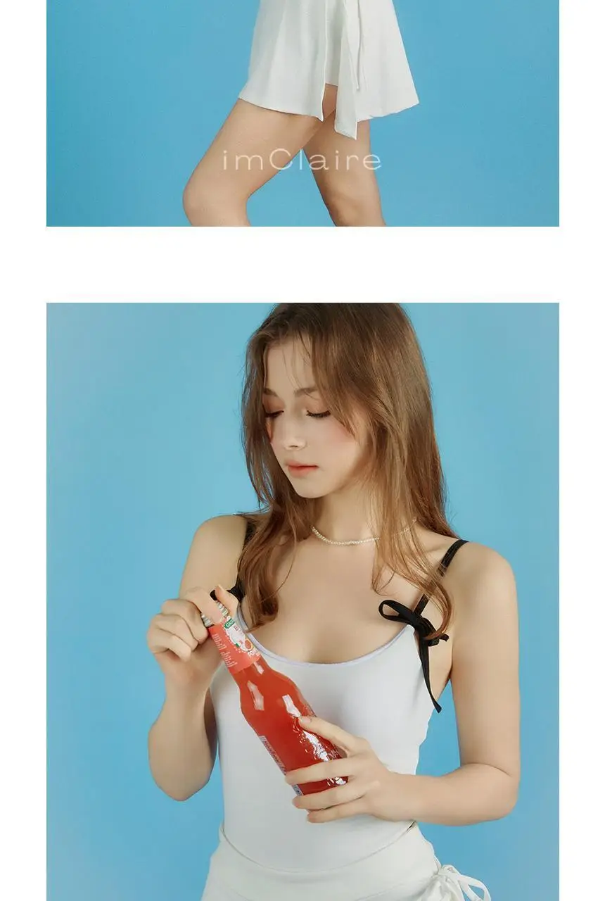 아이엠클레어 리본 스트랩 포인트 모노키니 수영복 상세페이지 9