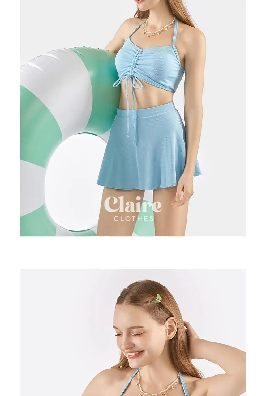 아이엠클레어 셔링 비키니 볼레로 스커트 수영복 4pcs 2 Color 상세페이지 6